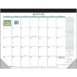 Mead 30percent Recycled Academic Desk Pad Calendar 22 x 17  August 2013 July 2014