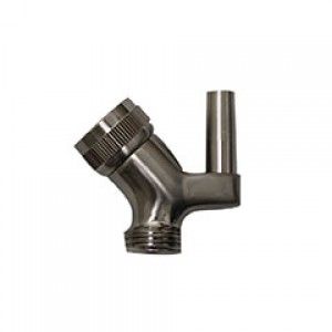 Whitehaus WH179A8 BN Showerhaus brass swivel hand spray connector for use with mount model number WH172A   Brushed Nickel