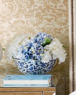 John Richard Collection Blue & White Hydrangea Faux Floral Arrangement