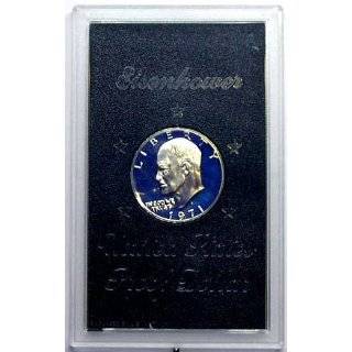 1972 S Uncirculated Eisenhower Blue Pack Silver Dollar with Original 