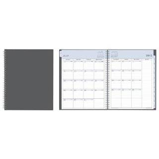 July 2012   June 2013 Blue Sky Charcoal Weekly / monthly Planner 8.5 X 