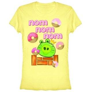 Angry Birds Donuts Womens Junior T shirt