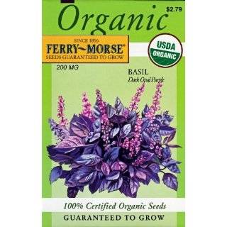Ferry Morse 3210 Organic Basil Seeds, Dark Opal Purple (200 Milligram 