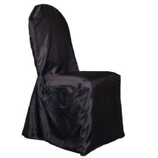  New Pack of (100) Black Wedding Banquet Chair Covers 100% 