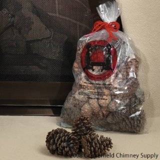 Chimney 47148 Magical Color Pine Cones 2.5 lb. Bag Burn Blue and Green