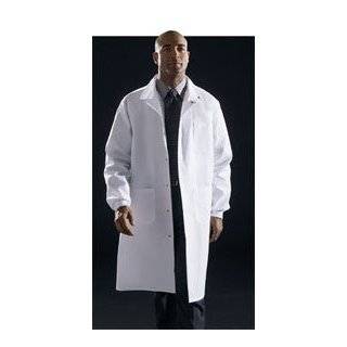 Medline Knit Cuff Knee Length Lab Coat   White, Extra Small   Model 