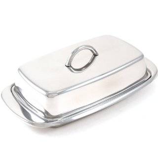  Stainless Steel Covered Butter Dish   1 pc Health 