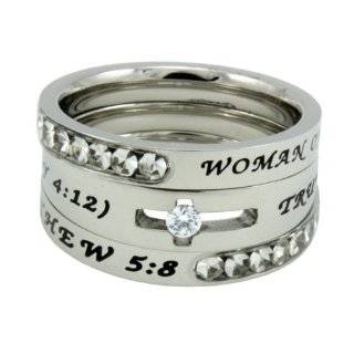    True Love Waits Solitaire Tiara Purity Ring   Size 5 Jewelry