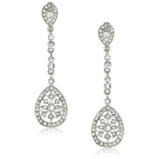   Kenneth Jay Lane Trend CZ XL Double Pear Drop Post Earrings Jewelry