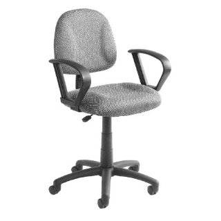  Boss Delubye Posture Task Chair with Loop Arms, Blue