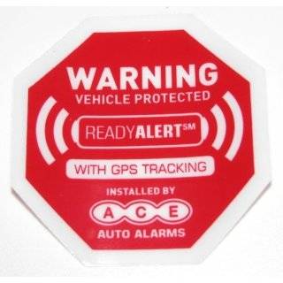 AUTO CAR SECURITY GPS DEVICE ALARM STATIC CLING STICKERS DECALS