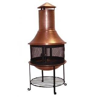  Copper Chiminea Small (Copper) (36H x 24W x 24D) Patio 