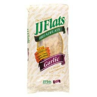 JJ Flats Flat Bread, Everything, 5 Ounce Packages (Pack of 12)  