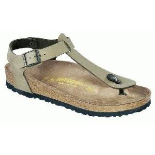 Birkenstock thongs Kairo from Birkibuc in khaki with a regular insole