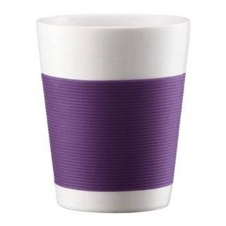 Bodum Canteen Porcelain Double Wall Medium Tumbler with Silicone Grip 