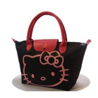 Hello Kitty Medium Black Shopping Handbag Tote