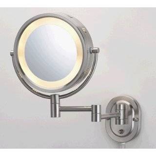 Brushed Nickel Finish Dual Sided Surround Light Wall Mount Makeup 