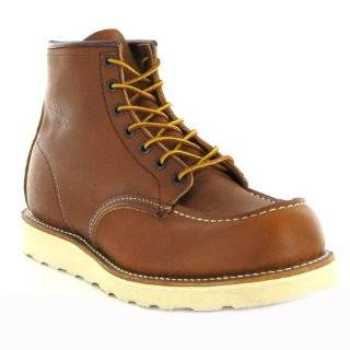 Red Wing Mens Tan Leather Lace Logger Work Boots