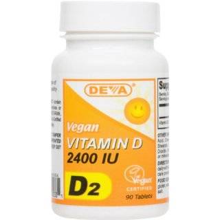 Deva Vegan Vitamins Vegan Vitamin D 2400 IU, 90 Count