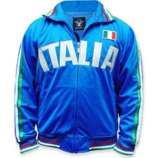 Italia Italy Olympic Soccer International Track Jacket (Blue)