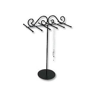 Metal Necklace Stand 13H Black Necklace Jewelry Display