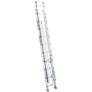   250 Pound Duty Rating Aluminum Flat D Rung Extension Ladder, 32 Foot