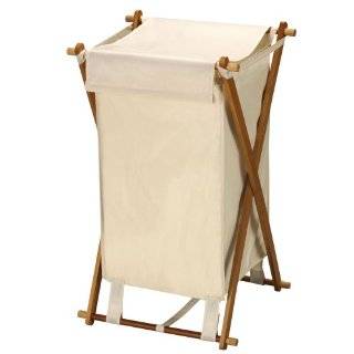   Hamper with Removable Canvas Laundry Bags, Double