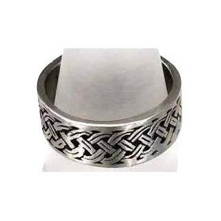  Mens Stainless Steel Chain Link Band Ring, Size 11 