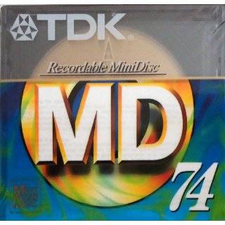TDK 74 Minute Blank Audio MiniDisc, Single
