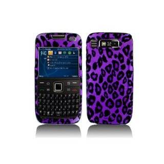    Nokia E73/Mode Purple / Black Leopard Cover   Faceplate   Case 