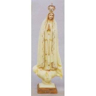   Statue, White Finish 32 inch Our Lady Of Fatima   Outdoor Vinyl Statue