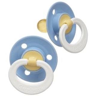   First Essentials 2 Pack Soft Center Latex Pacifier, Colors May Vary