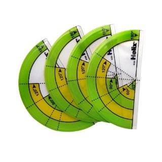 Helix 180 Degree Primary Protractor, 4 Inch, Classroom set of 25 