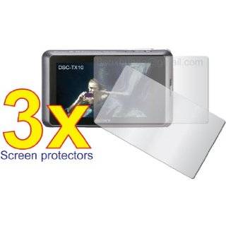 3x Sony CyberShot DSC TX10 Digital Camera Premium Clear LCD Screen 