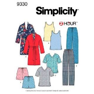  New Look Sewing Pattern 6858 Miss/Men Sleepwear, Size A 