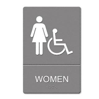 Headline Signs® ADA Sign, Women Restroom Wheelchair Accessible Symbol 