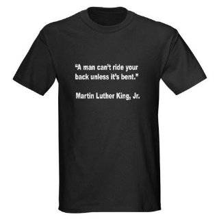 Martin Luther King Jr Quote on Standing Up Front Quotes Dark T Shirt 